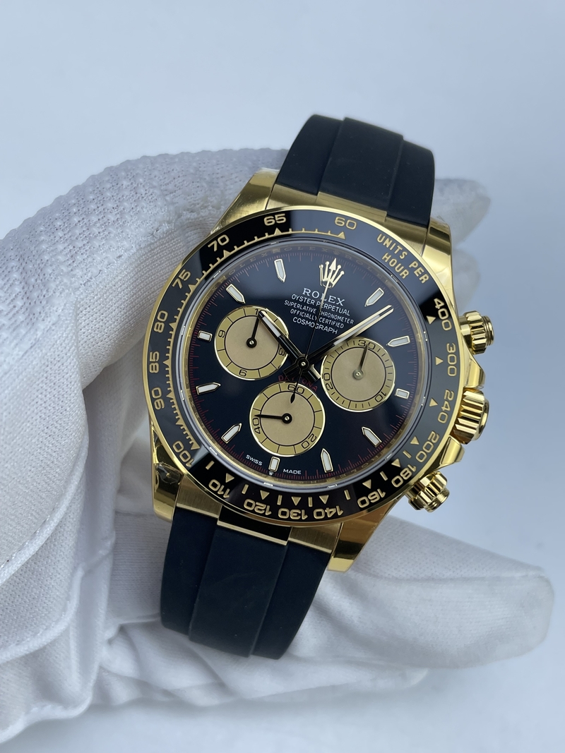 (준비완료/특급배송)NO.2682/VS공장 롤렉스 데이토나 EF Daytona 126518 VSF 1:1 Best Edition Black/YG Dial on Oysterflex Strap DD4801