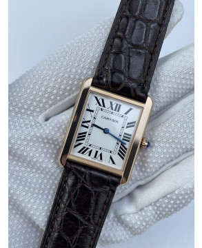 (준비완료/특급배송)NO.2838/K11공장 까르띠에 탱크솔로 27MM 가죽 로즈골드