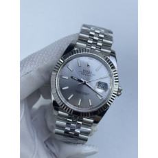 (준비완료/특급배송)NO.3257/롤렉스 데이저스트 126334 41미리 실버다이얼 바인덱스 QP공장