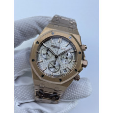 (준비완료/특급배송)NO.3334/APS공장 오데마피게 로얄오크 크로노 26240 로즈골드 실버다이얼 스틸브레이슬릿